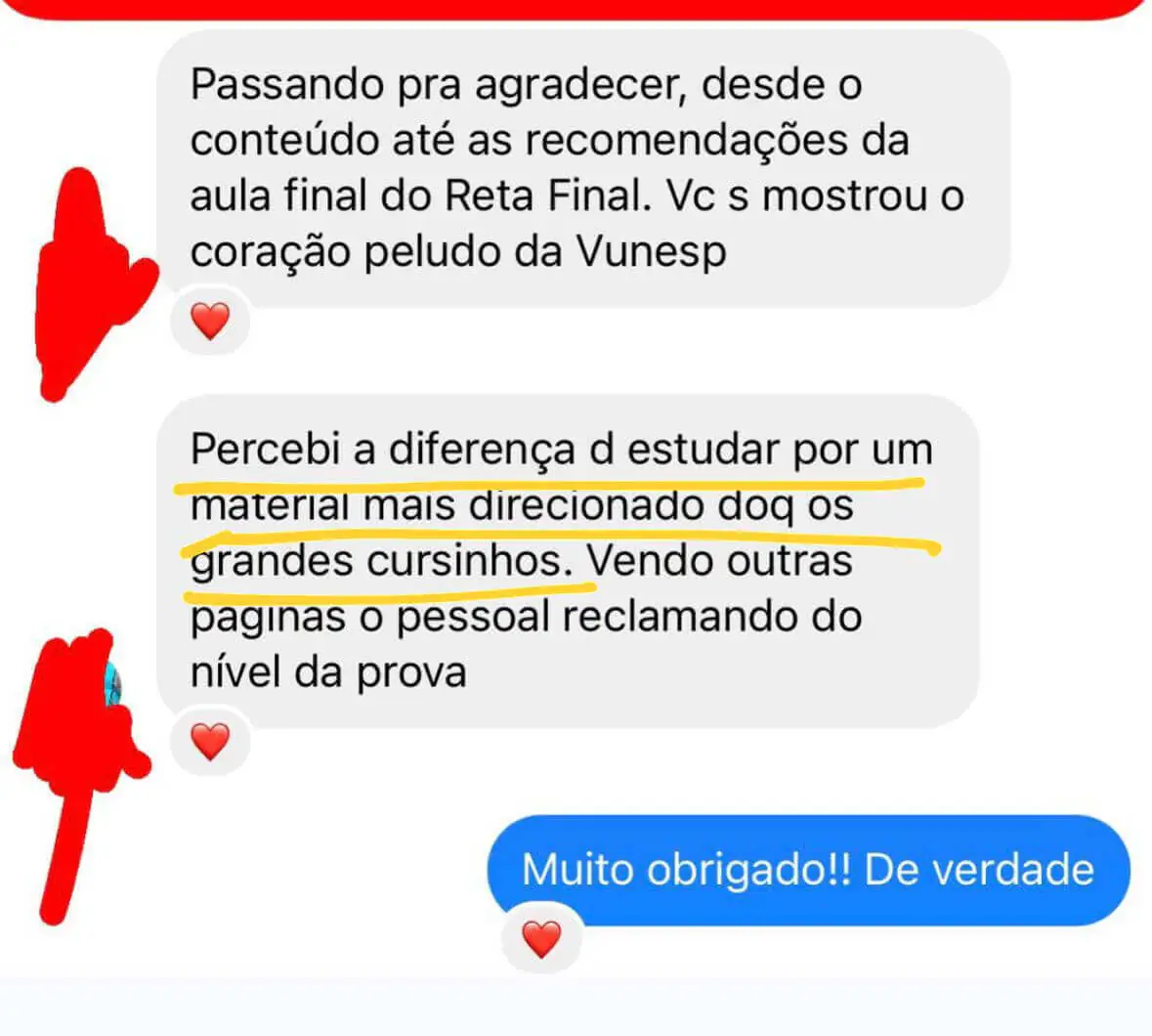 Depoimento de aluno 7